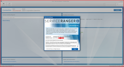 Eaton Service Ranger v4.9 Engineering- Latest 2021 Diagnostics Software & 2021 Data files-Online Installation Service
