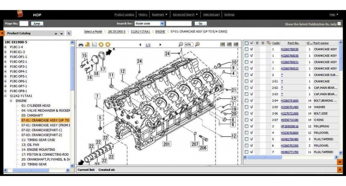 Hitachi HOP EPC 2013 - Spare Parts Catalog For All Hitachi Equipment - All Models Covered Up To 2013