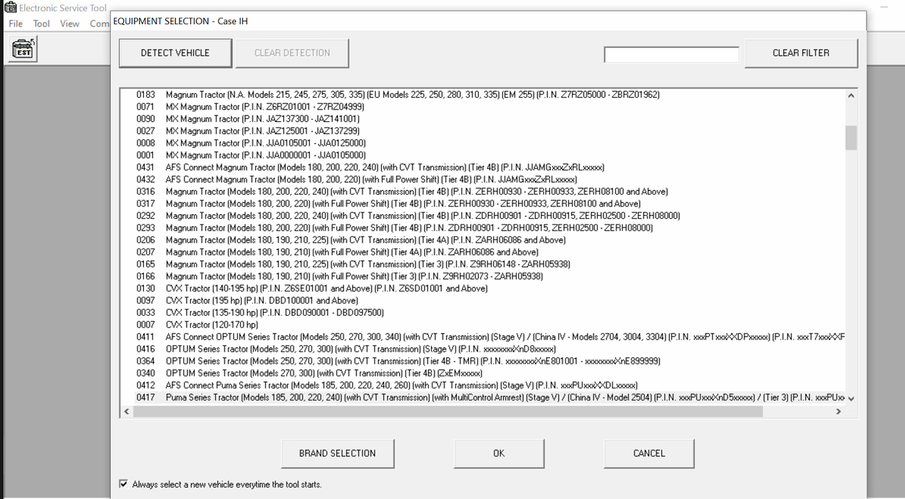 CASE / STEYR / KOBE-LCO - CNH Est DPA 5 Diagnostic Kit Diesel Engine Electronic Service Tool Adapter 380002884-Include CNH 9.11 Engineering Software 2024