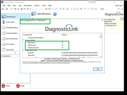 Detroit Diesel Diagnostic Link (DDDL 8.09) Professional 2019 -ALL Grayed Parameters Enabled ! ALL Level 10 !!