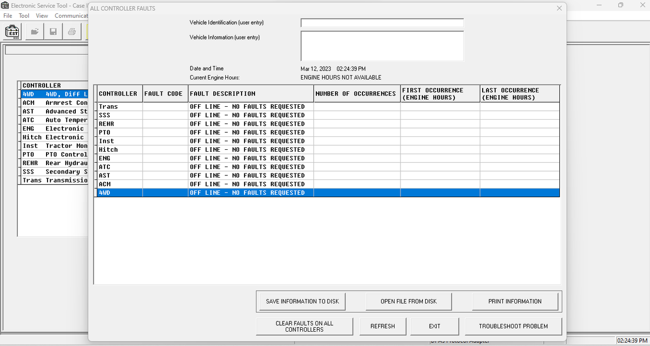 Case IH , Steyr , Kobelco , Flexicoil Electronic Service Tools CNH EST 9.8 Diagnostics Software - Engineering Level 2023