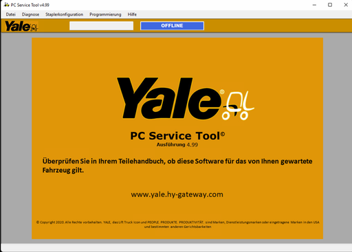 Yale Hyster Forklifts PC Service Tool v 4.99 Diagnostic Kit - Ifak CAN USB Interface  & Latest Software 2022