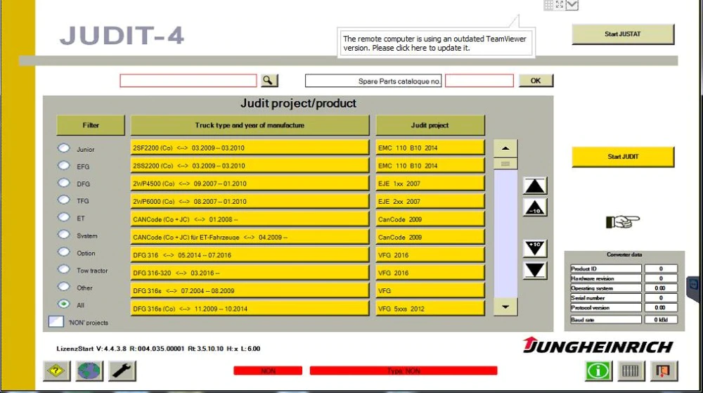 JUDIT 4 New Diagnostic Kit Jungheinrich Judit 4.36 With Box Incado & Cables Latest 2023