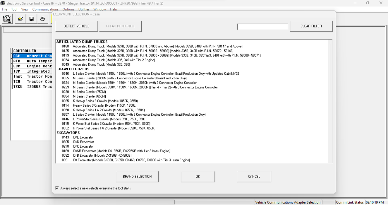 Case IH , Steyr , Kobelco , Flexicoil Electronic Service Tools CNH EST 9.8 Diagnostics Software - Engineering Level 2023