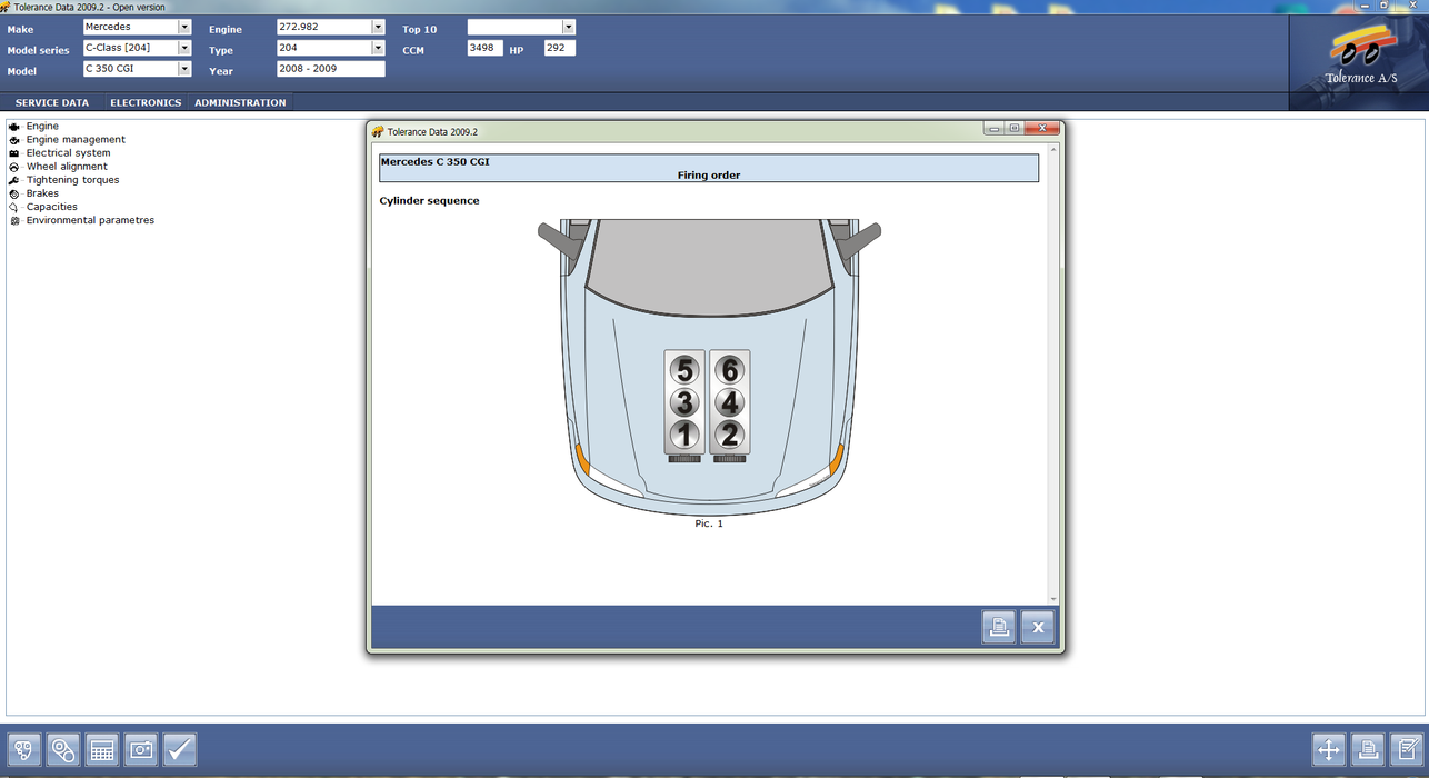 Tolerance Data 2009 Software - Repair Data and Wiring Diagrams - Latest Version Up To 4 Pc's