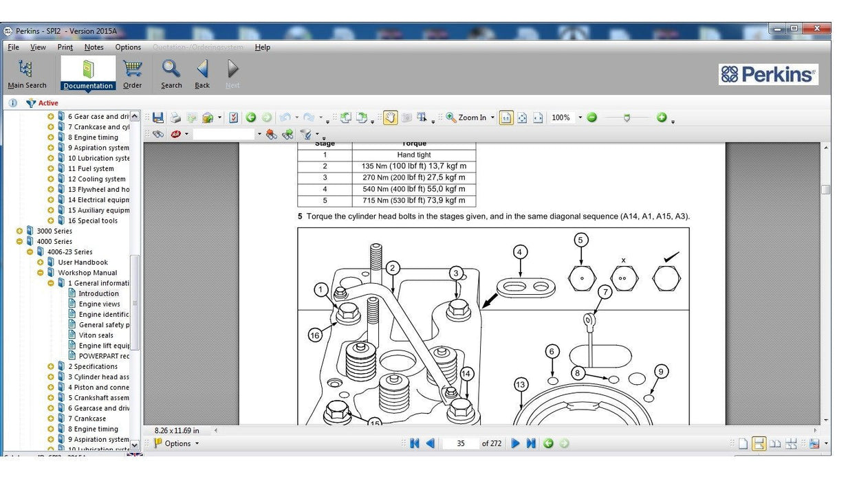 SPI2 V2018A Full Parts Catalog (EPC) & Service Information Software For Perkinss - Latest Version 2018 !