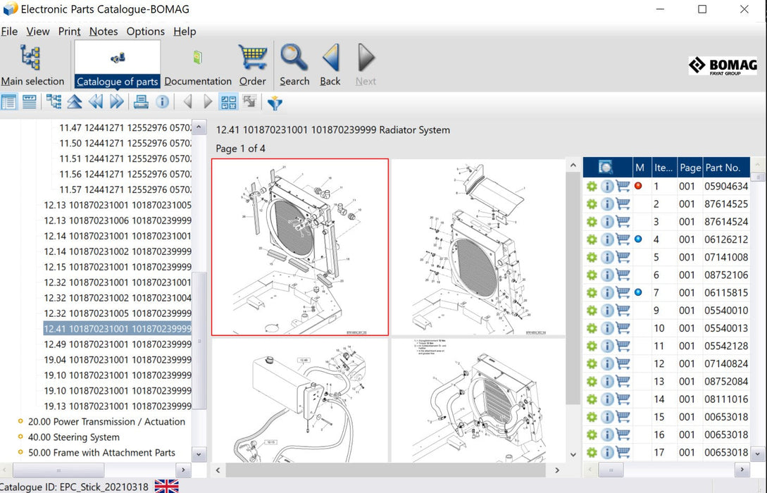 BOMAG EPC Electronic Parts Catalogue Software Latest 2023 All Regions