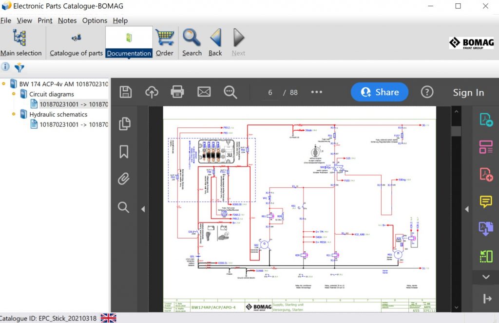 BOMAG EPC Electronic Parts Catalogue Software Latest 2023 All Regions