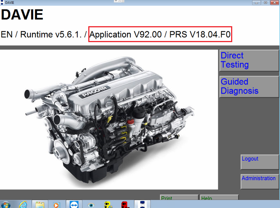 DAF Davie 5.6.1 APP 95.01 PRSubset 19.40.F4 Diagnostic Software For Paccar 2018 - Latest & Complete Pack -Full Online Installation & Activation !