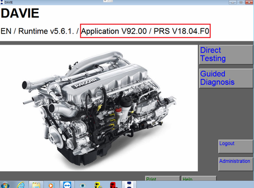 DAF Davie 5.6.1 APP 92.00 PRSubset 18.40.F2 Diagnostic Software For Paccar 2018 - Latest & Complete Pack -Full Online Installation & Activation !