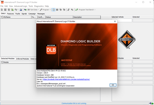 Internationall Diamond Logic Builder (DLB) 2024 Diagnostic Software - Level3 - All Parametres & Options Enabled