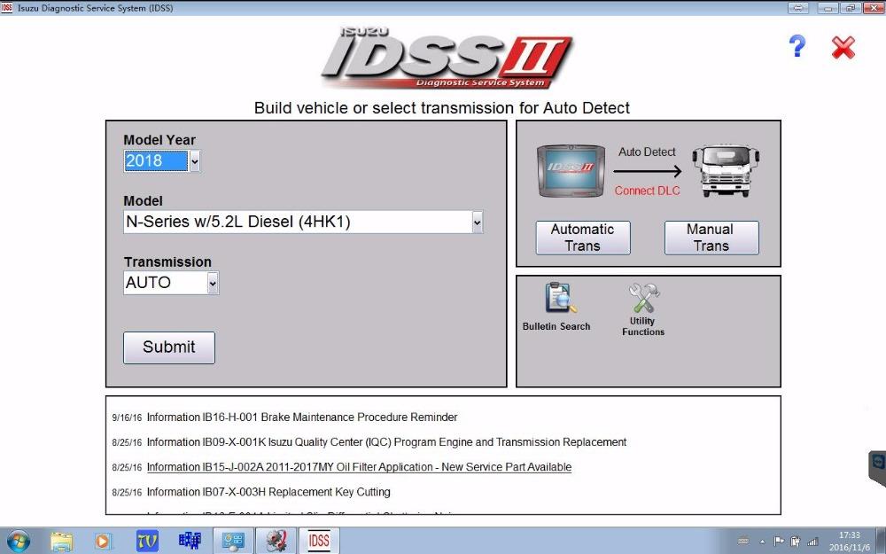 Isuzu IDSS II Diagnostic Service System - Full diagnostics Software Latest 2018 - Online Installation Service !