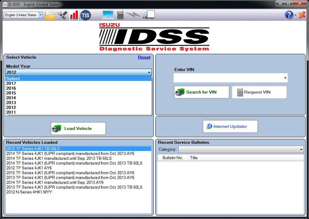 Isuzu Diagnostic Service System IDSS II 02/2017 Include G-IDSS & E-IDSS For Global Support- Full Online Installation And Support