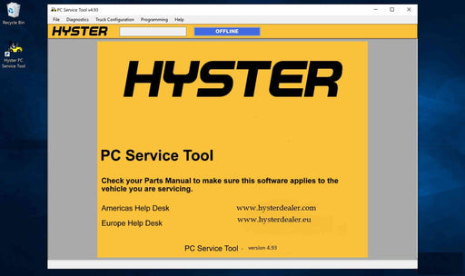 Yale Hyster Forklifts PC Service Tool v 4.95 Diagnostic And Programming Software Latest 2021