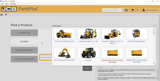 JCB ALL Models Parts Manuals Software EPC 2017 - Jcb Service Parts Plus 02\2017