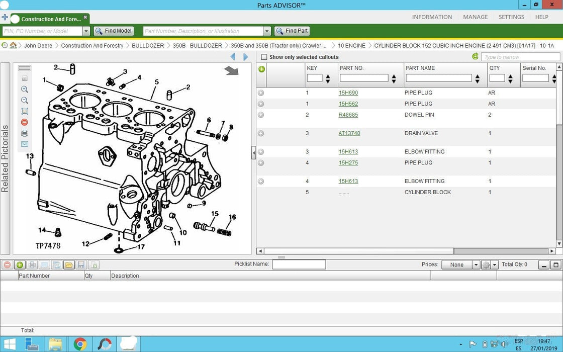 Genuine John Deer EDL v3 Interface & Service Advisor 5.3.252 Pre Installed CF-54 Laptop - Complete Diagnostic Kit 2024 AG CF & Turf !