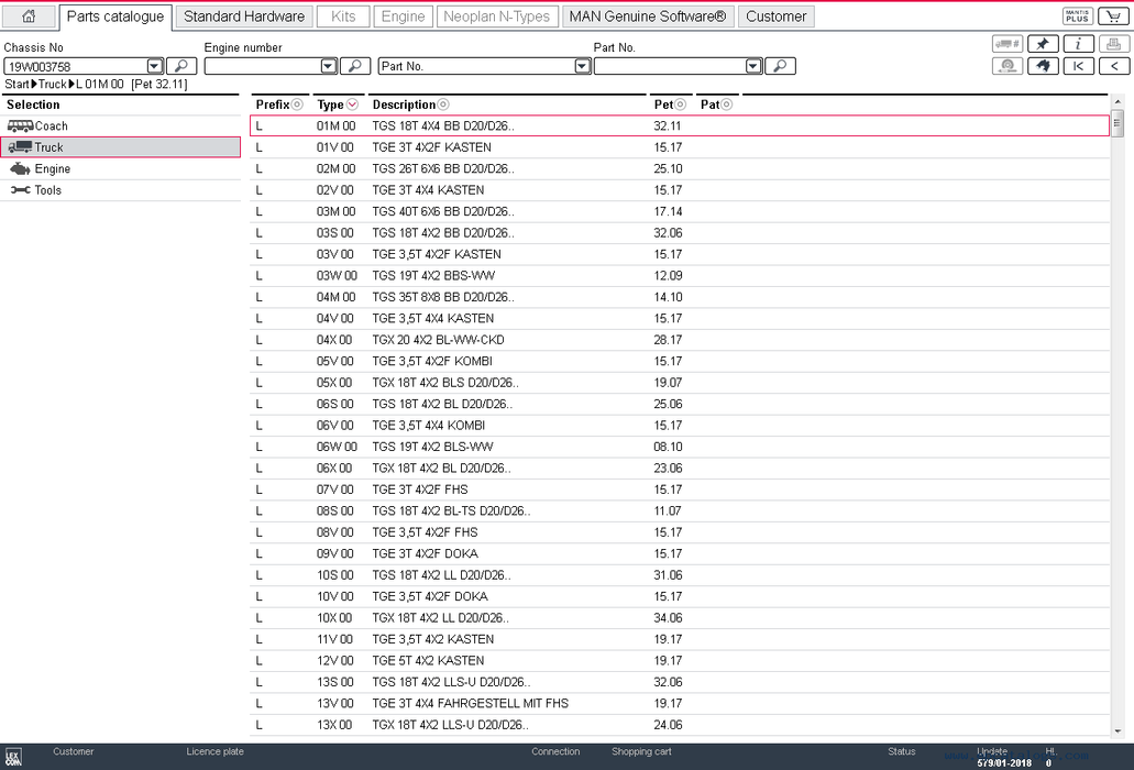 MAN Mantis 2019 EPC Electronic Parts Catalog - All Models Covered Up To 2019