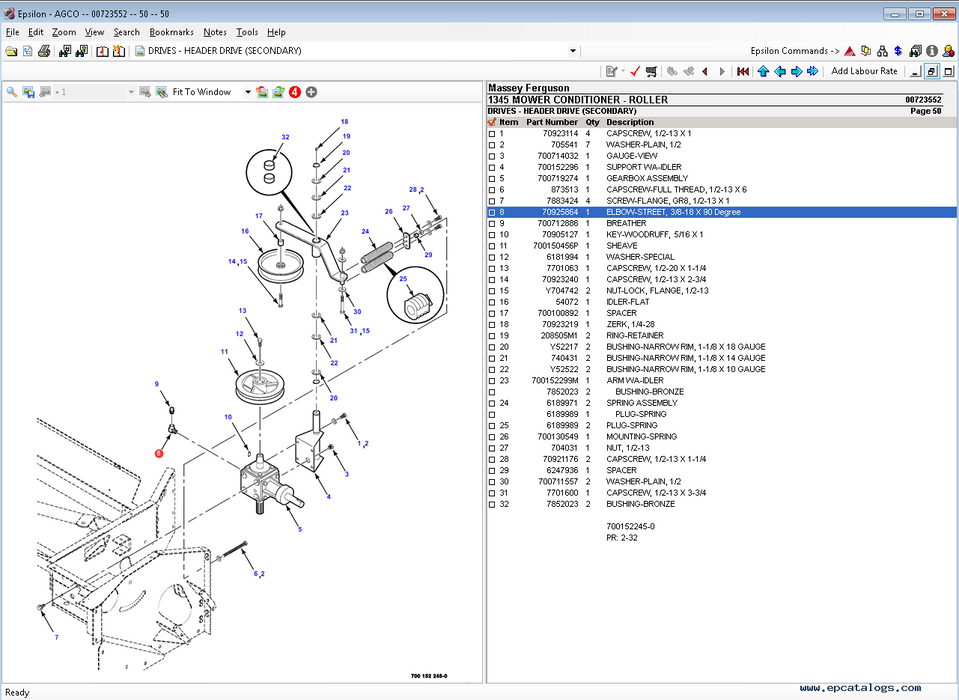 Massey Ferguson Epsilon 2021 Europe EPC Parts Books and Workshop Manuals For All Models