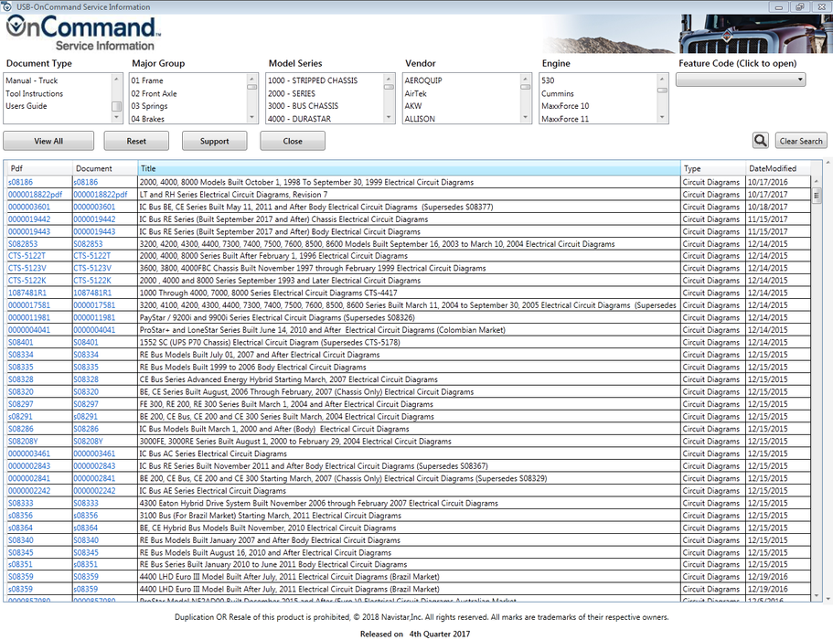 Internationall Truck ISIS - OnCCommand Service Information 2018 - Online Installation Service