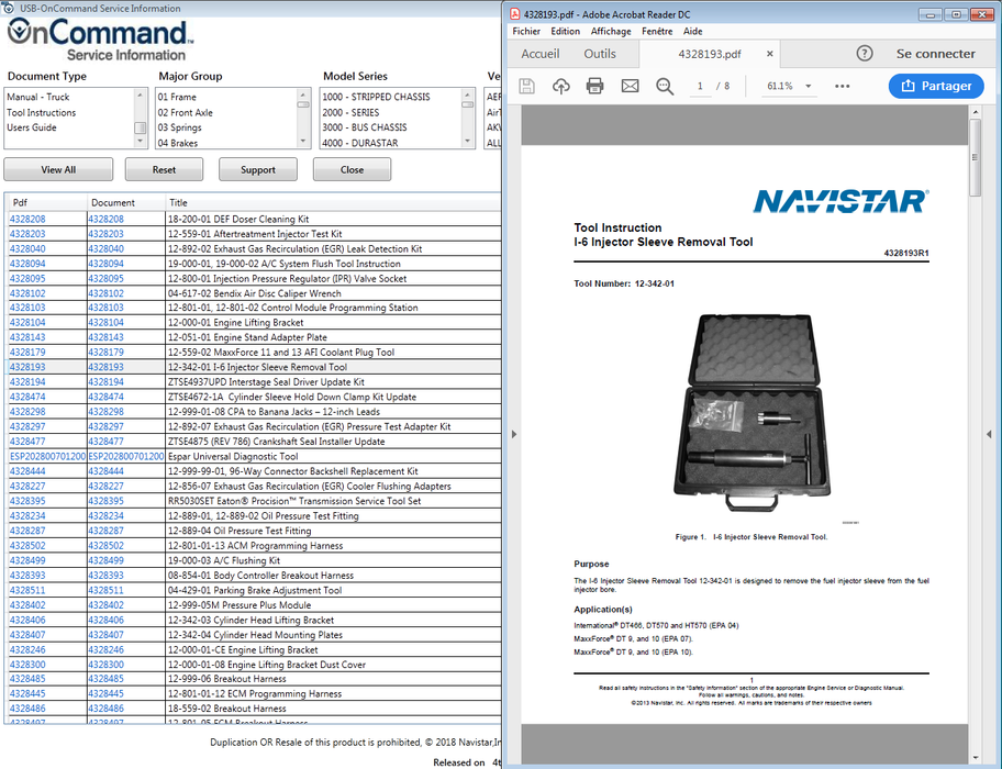 Internationall Truck ISIS - OnCCommand Service Information 2018 - Online Installation Service