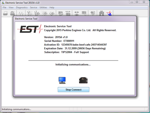 EST 2015A Electronic Service Tool - For All Perkkins Engines Diagnostics Software -Online Installation Service !