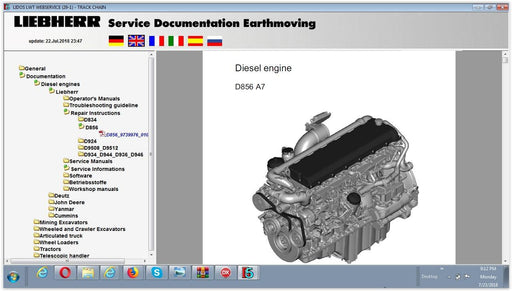 Liebherr Lidos Online EPC 04.2019 - Parts Catalog Manual For All Models Up & Include 2019