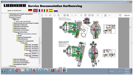 Liebherr Lidos Online EPC 07.2020 - Parts Catalog Manual For All Models Up & Include 2021