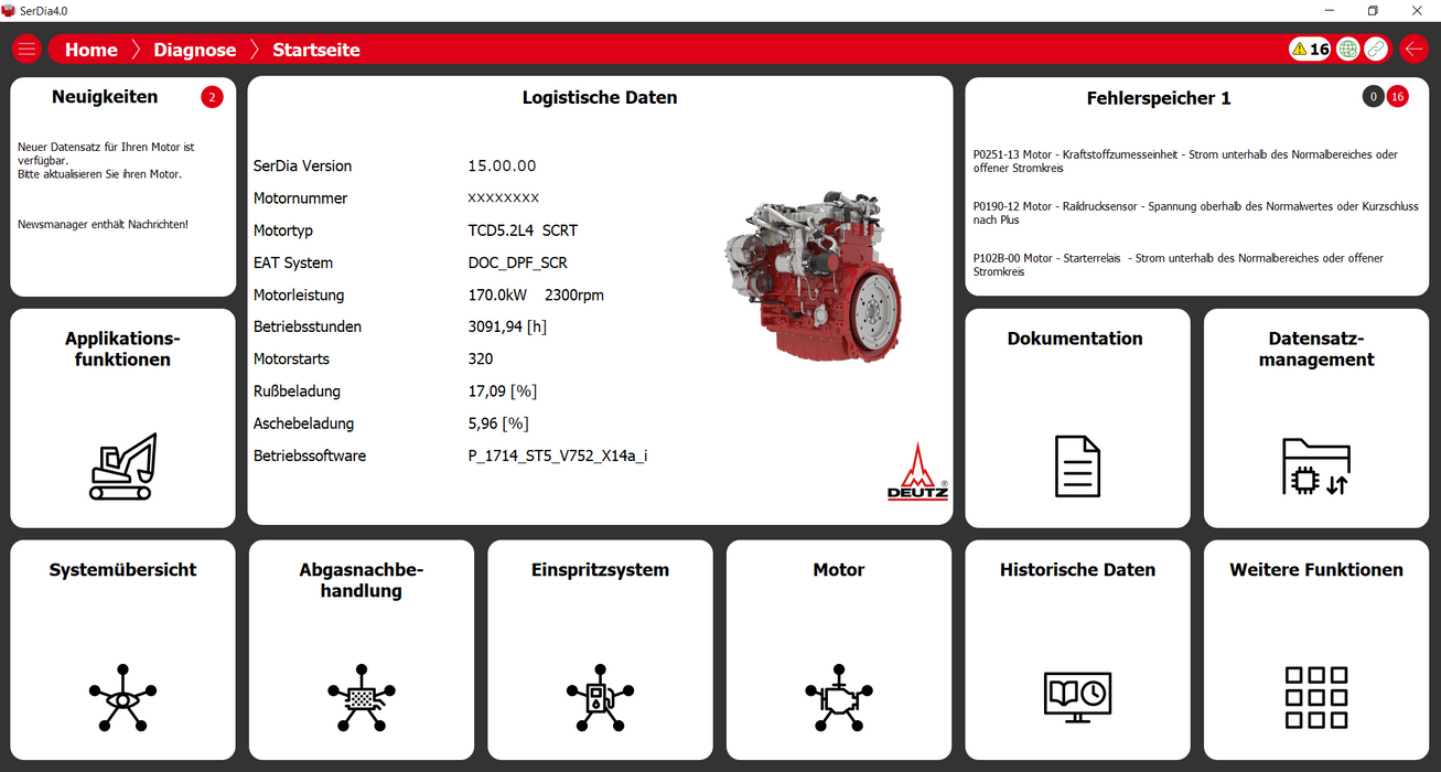 DEUTZ - DIAGNOSTIC KIT (DECOM) - With CF-54 Laptop & Latest 2024 Deutz SerDia 4.0