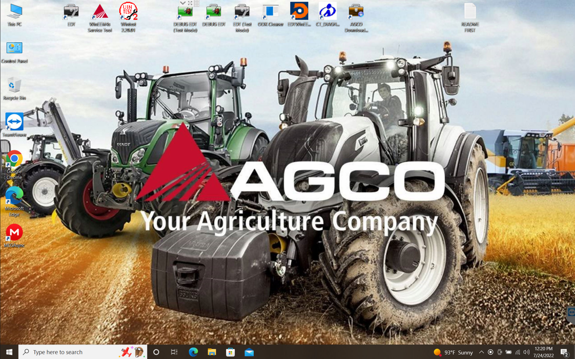 AGCO \ FENDT \ Massey Ferguson - Genuine DIAGNOSTIC KIT (CANUSB) - With CF-54 Laptop & Electronic Diagnostic Tool (EDT) 2024