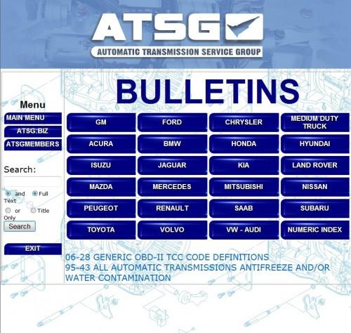 ATSG 2017 Automatic Transmission Service Group-All Bulletins And Guides Included - EPC - Diagnostics & Service Software