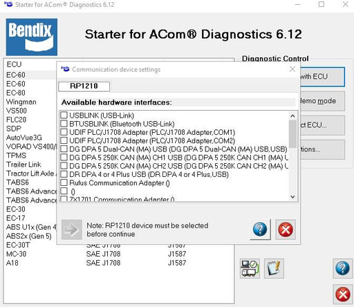 Bendix ACOM 6.12.2.2 ABS Diagnostic Software - Complete Version 2016 - Full Online installation !!