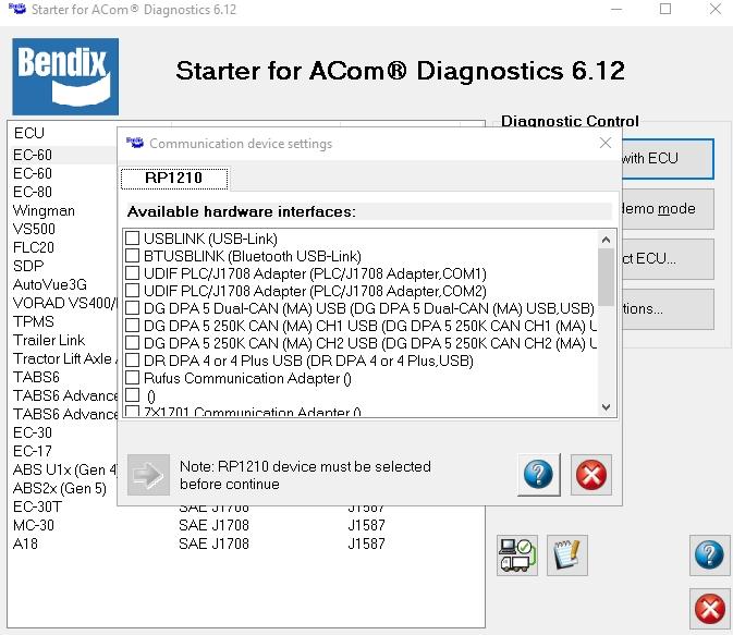 Bendix ACOM 6.12.2.2 ABS Diagnostic Software - Complete Version 2016 - Full Online installation !!