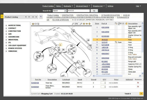 Jcb SPP 1.17.0002 + Service Manuals All Models & S\N Untill 2013 -  EPC Dealer Software DVD -Service Parts Pro -2 License Included !