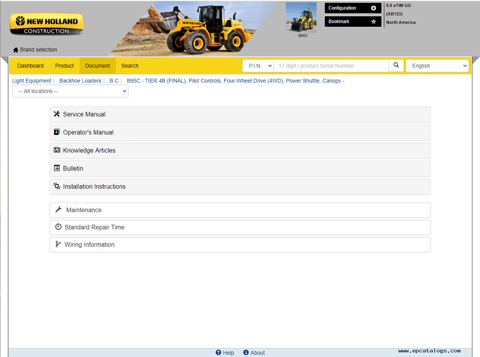 eTimGo For CNH EST [07.2022] Repair Manual & Service Info Offline - For New Holland / Case / Case IH / Miller / Steyr /  Flexicoil / Kobelco