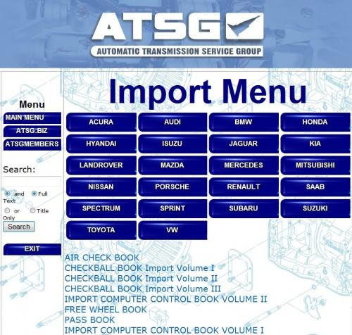 ATSG 2012 Automatic Transmission Service Group-All Models Up To 2012 - Diagnostics & Service Software-More Then 1 Pc !