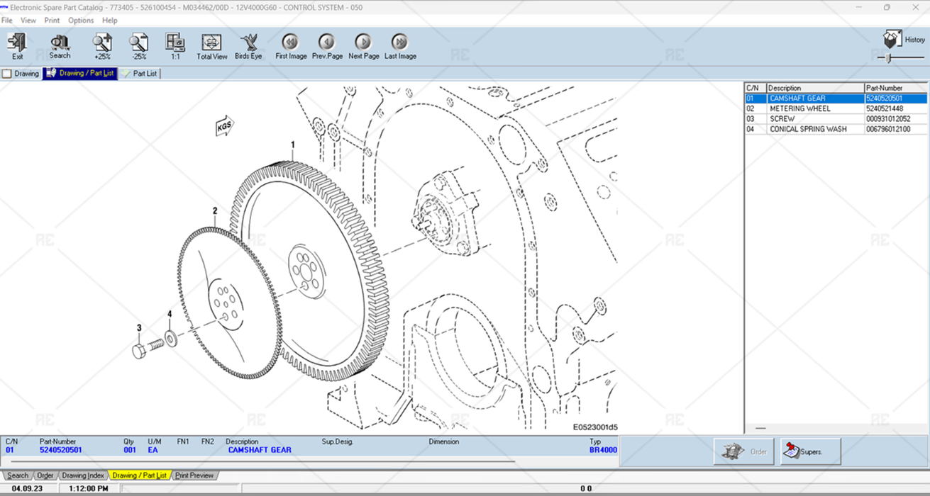 MTU ETK 2.0 Electronic MTU Spare Parts Catalog