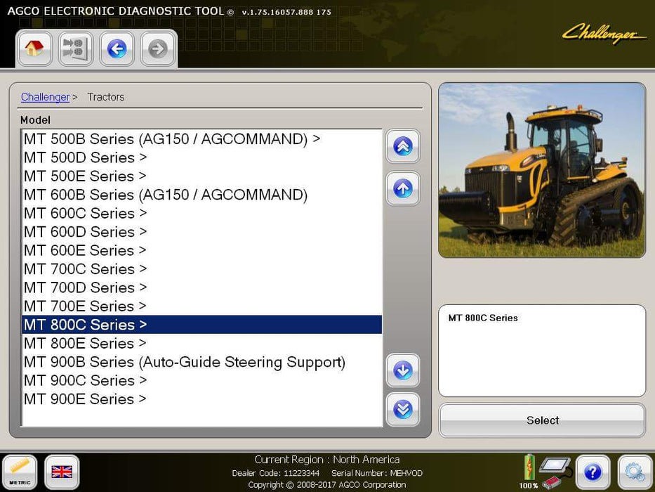 AGCO \ FENDT \ Massey Ferguson - Genuine DIAGNOSTIC KIT (CANUSB) - With CF-54 Laptop & Electronic Diagnostic Tool (EDT) 2024