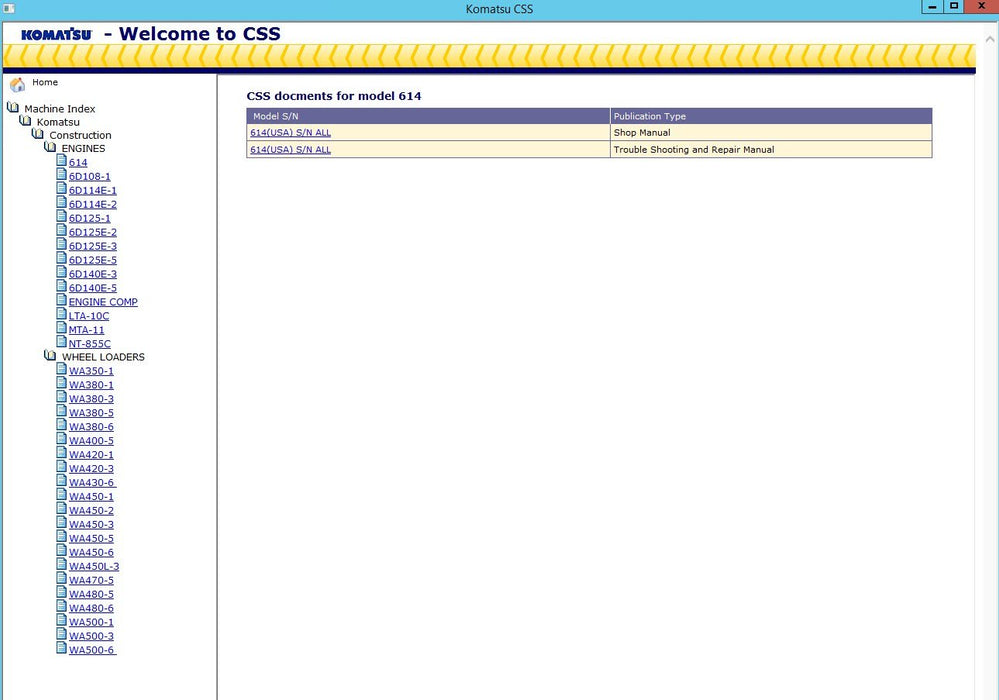 Komatsu CSS 2019 - ALL Service Manuals & Operation and Maintenance Manuals for Komatsu Software - All Models & Serials Up To 2019