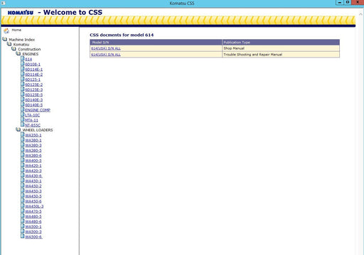 Komatsu CSS 2019 - ALL Service Manuals & Operation and Maintenance Manuals for Komatsu Software - All Models & Serials Up To 2019