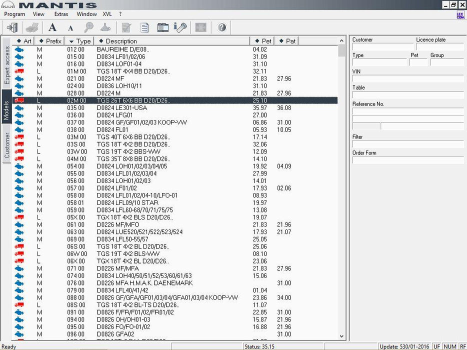 MAN Mantis 2019 EPC Electronic Parts Catalog - All Models Covered Up To 2019