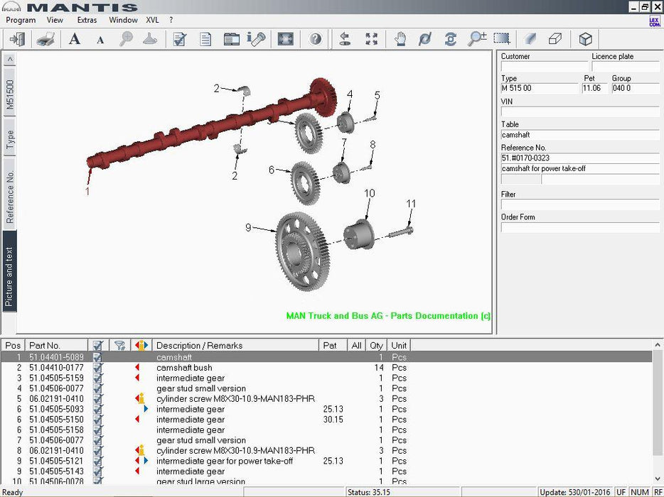 MAN Mantis 2019 EPC Electronic Parts Catalog - All Models Covered Up To 2019