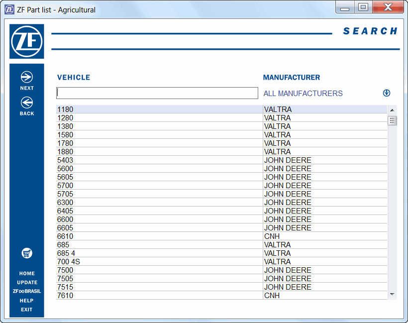 ZF EPC Agriculture All Models Parts Catalogs [2024.03]