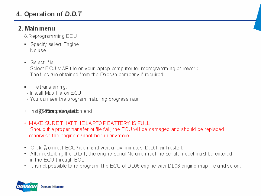 Doosan Diagnostic Software Industrial Developer Level E-Doctor, DDT and G2-Scan