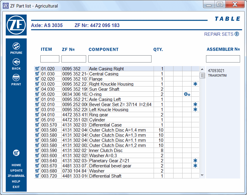 ZF EPC Agriculture All Models Parts Catalogs [2024.03]