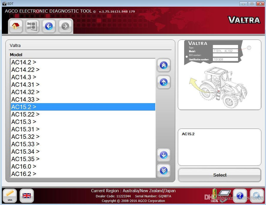 AGCO EDT Electronic Diagnostic Tool 1.99 - Activation For ALL Brands - New 2021 Version