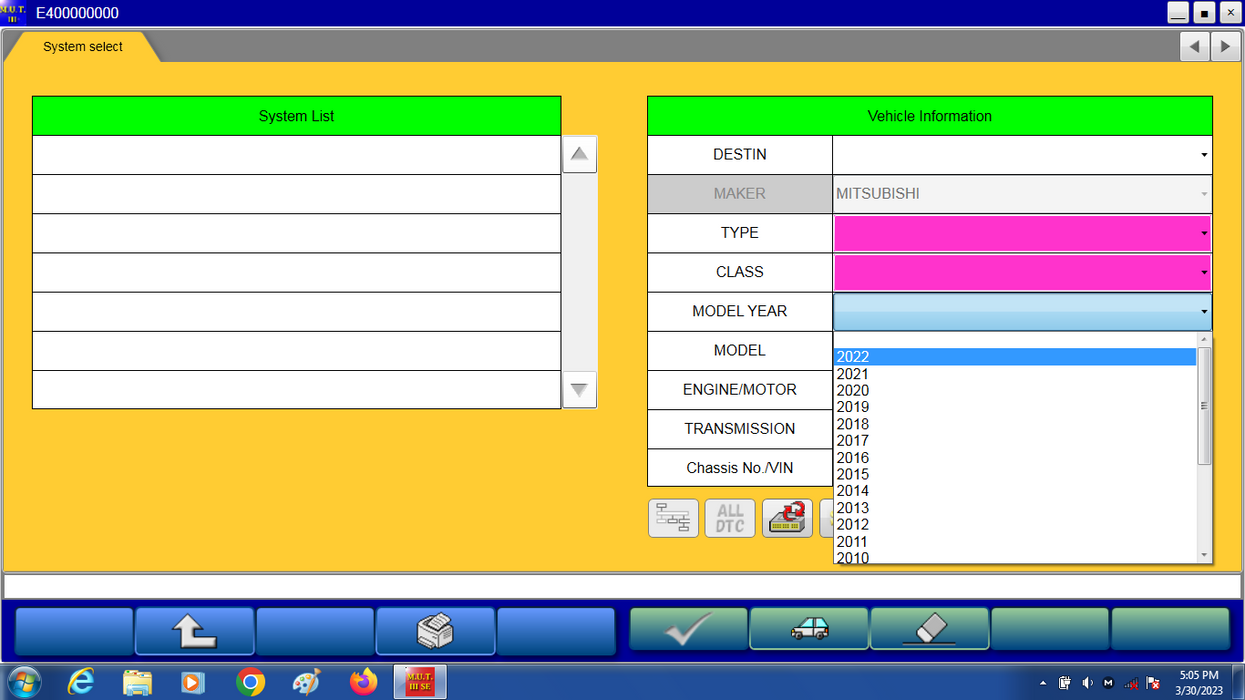 2023 Mitsubishi MUT-3 Diagnostic Software 21061-00 with Special J2534 Drivers Package