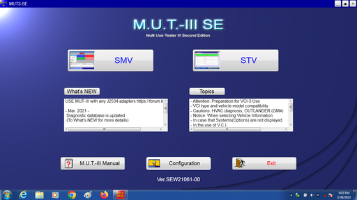 2023 Mitsubishi MUT-3 Diagnostic Software 21061-00 with Special J2534 Drivers Package