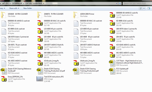 2017 Biggest Wash File Collection For Caterpilllar !!