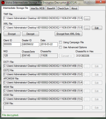 Volvos Excavator EW145B MID 128 EECU 60100002 - Construction Equipment Flash File