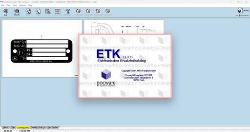 MTU ETK 2.0 Electronic MTU Spare Parts Catalog